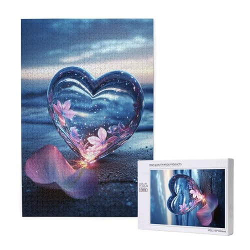 Puzzle Strand,Puzzle 2000 Teile Liebe Holzpuzzle Erwachsene mit Geschenkbox und Poster,Schwieriges,Unterhaltsames,Herausforderndes,Geeignet für Anfänger ab 14 Jahren,Geschenke für Männer/Frauen M-1434 von Yeogcohe