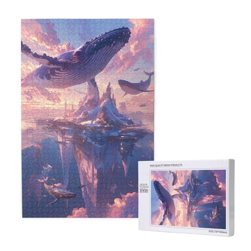 Puzzle Tier,Puzzle 1000 Teile Berg Holzpuzzle Erwachsene mit Geschenkbox und Poster,Schwieriges, Unterhaltsames, Herausforderndes, Geeignet für Anfänger ab 14 Jahren,Geschenke für Männer/Frauen M-1585 von Yeogcohe