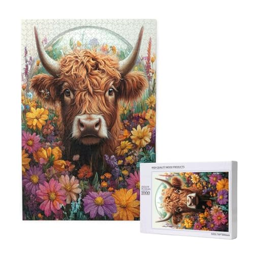 Puzzle Tier,Puzzle 1000 Teile Hochlandrinder Holzpuzzle Erwachsene mit Geschenkbox,Schwieriges,Unterhaltsames,Herausforderndes,Geeignet für Anfänger ab 14 Jahren,Geschenke für Männer/Frauen M-1540 Puzzle Tier,Puzzle 1000 Teile Hochlandrinder Holzpuzzle Erwachsene mit Geschenkbox,Schwieriges,Unterhaltsames,Herausforderndes,Geeignet für Anfänger ab 14 Jahren,Geschenke für Männer/Frauen M-1540 von Yeogcohe