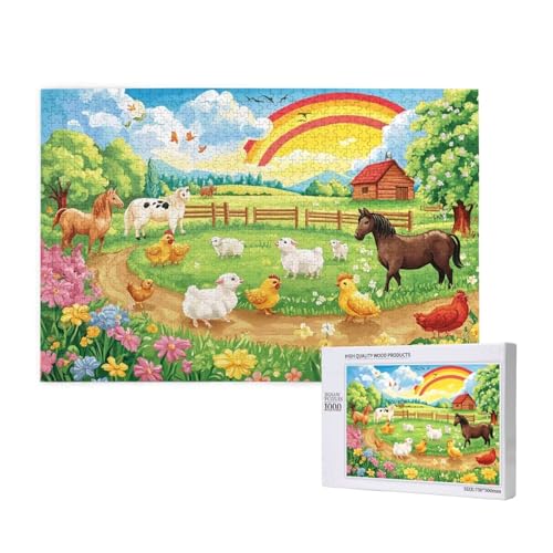 Puzzle Tier,Puzzle 2000 Teile Bauernhof Holzpuzzle Erwachsene mit Geschenkbox und Poster,Schwieriges,Unterhaltsames,Herausforderndes,Geeignet für Anfänger ab 14 Jahren,Geschenke für Frauen M-364 Puzzle Tier,Puzzle 2000 Teile Bauernhof Holzpuzzle Erwachsene mit Geschenkbox und Poster,Schwieriges,Unterhaltsames,Herausforderndes,Geeignet für Anfänger ab 14 Jahren,Geschenke für Frauen M-364 von Yeogcohe