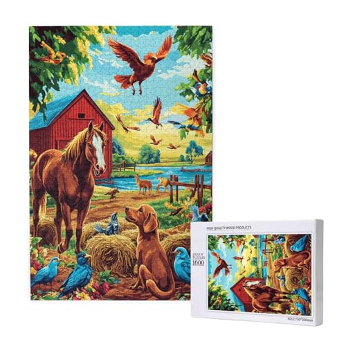 Puzzle Tier,Puzzle 2000 Teile Hund Holzpuzzle Erwachsene mit Geschenkbox und Poster,Schwieriges, Unterhaltsames, Herausforderndes, Geeignet für Anfänger ab 14 Jahren,Geschenke für Männer/Frauen M-1359 von Yeogcohe