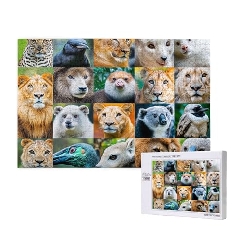 Puzzle Tier,Puzzle 2000 Teile Löwe Holzpuzzle Erwachsene mit Geschenkbox und Poster,Schwieriges, Unterhaltsames, Herausforderndes, Geeignet für Anfänger ab 14 Jahren,Geschenke für Männer/Frauen M-299 Puzzle Tier,Puzzle 2000 Teile Löwe Holzpuzzle Erwachsene mit Geschenkbox und Poster,Schwieriges, Unterhaltsames, Herausforderndes, Geeignet für Anfänger ab 14 Jahren,Geschenke für Männer/Frauen M-299 von Yeogcohe