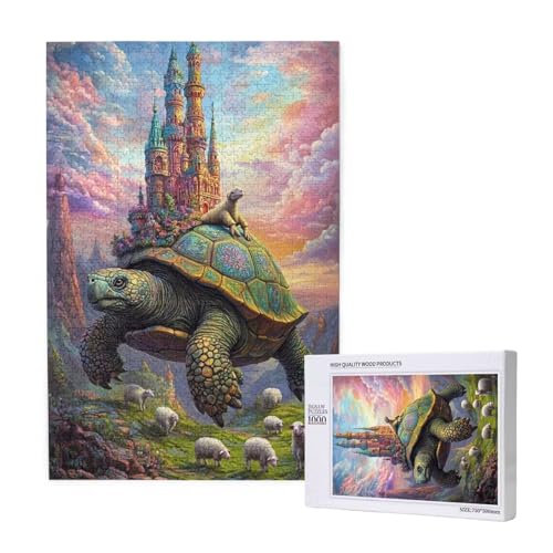 Puzzle Tier,Puzzle 2000 Teile Meeresschildkröten Holzpuzzle Erwachsene mit Geschenkbox,Schwieriges,Unterhaltsames,Herausforderndes,Geeignet für Anfänger ab 14 Jahren,Geschenke für Männer/Frauen M-1168 von Yeogcohe