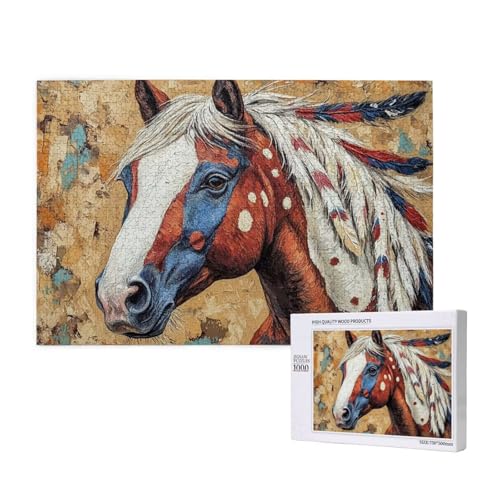 Puzzle Tier,Puzzle 2000 Teile Pferd Holzpuzzle Erwachsene mit Geschenkbox und Poster,Schwieriges, Unterhaltsames, Herausforderndes, Geeignet für Anfänger ab 14 Jahren,Geschenke für Männer/Frauen M-979 Puzzle Tier,Puzzle 2000 Teile Pferd Holzpuzzle Erwachsene mit Geschenkbox und Poster,Schwieriges, Unterhaltsames, Herausforderndes, Geeignet für Anfänger ab 14 Jahren,Geschenke für Männer/Frauen M-979 von Yeogcohe