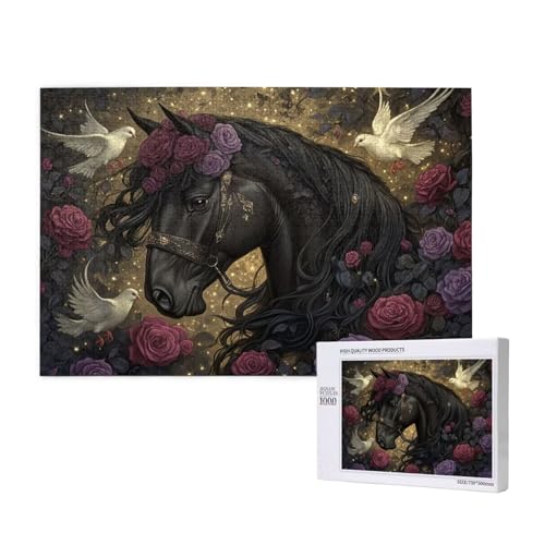 Puzzle Tier,Puzzle 4000 Teile Pferd Holzpuzzle Erwachsene mit Geschenkbox und Poster,Schwieriges, Unterhaltsames, Herausforderndes, Geeignet für Anfänger ab 14 Jahren,Geschenke für Männer/Frauen M-323 Puzzle Tier,Puzzle 4000 Teile Pferd Holzpuzzle Erwachsene mit Geschenkbox und Poster,Schwieriges, Unterhaltsames, Herausforderndes, Geeignet für Anfänger ab 14 Jahren,Geschenke für Männer/Frauen M-323 von Yeogcohe