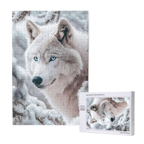 Puzzle Tier,Puzzle 4000 Teile Wolf Holzpuzzle Erwachsene mit Geschenkbox und Poster,Schwieriges, Unterhaltsames, Herausforderndes, Geeignet für Anfänger ab 14 Jahren,Geschenke für Männer/Frauen M-1901 von Yeogcohe