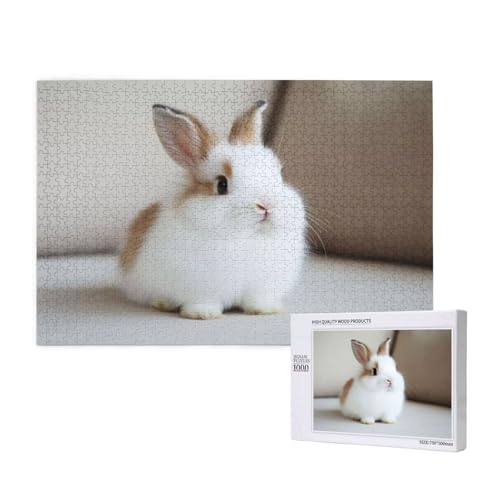 Puzzle Tier,Puzzle 6000 Teile Kaninchen Holzpuzzle Erwachsene mit Geschenkbox und Poster,Schwieriges,Unterhaltsames,Herausforderndes,Geeignet für Anfänger ab 14 Jahren,Geschenke für Frauen M-650 von Yeogcohe