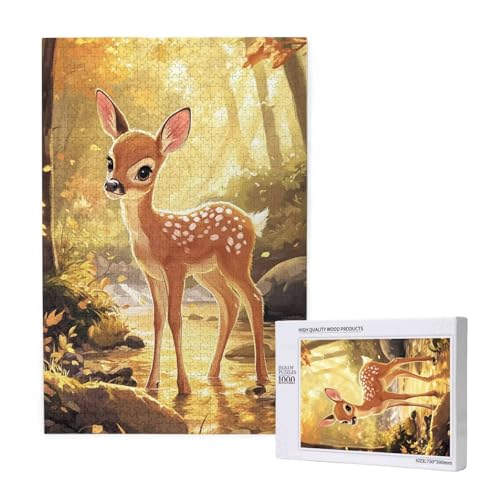 Puzzle Tier,Puzzle 6000 Teile REH Holzpuzzle Erwachsene mit Geschenkbox und Poster,Schwieriges, Unterhaltsames, Herausforderndes, Geeignet für Anfänger ab 14 Jahren,Geschenke für Männer/Frauen M-1647 von Yeogcohe