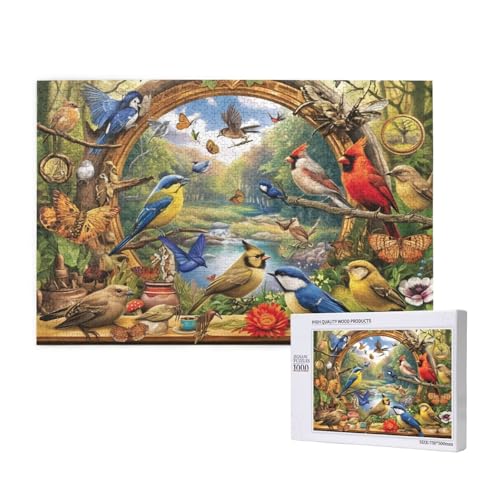 Puzzle Tier,Puzzle 6000 Teile Vogel Holzpuzzle Erwachsene mit Geschenkbox und Poster,Schwieriges, Unterhaltsames, Herausforderndes, Geeignet für Anfänger ab 14 Jahren,Geschenke für Männer/Frauen M-903 von Yeogcohe