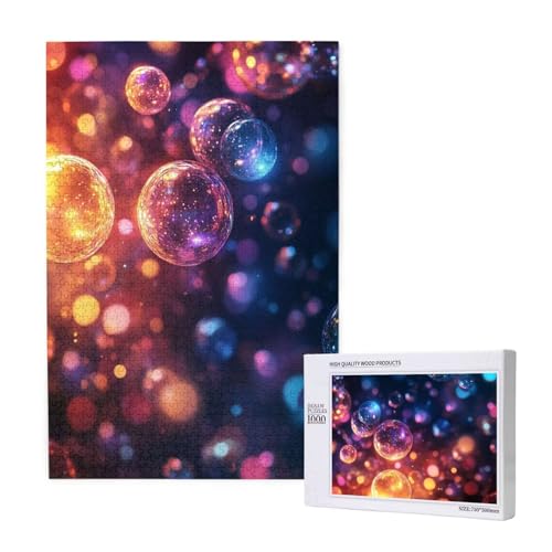 Puzzle Traum,Puzzle 1000 Teile Farbe Holzpuzzle Erwachsene mit Geschenkbox und Poster,Schwieriges,Unterhaltsames,Herausforderndes,Geeignet für Anfänger ab 14 Jahren,Geschenke für Männer/Frauen M-1665 von Yeogcohe