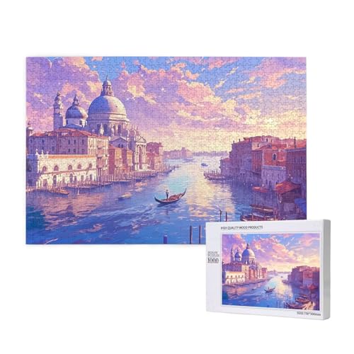 Puzzle Venedig,Puzzle 1000 Teile Landschaft Holzpuzzle Erwachsene mit Geschenkbox,Schwieriges,Unterhaltsames,Herausforderndes,Geeignet für Anfänger ab 14 Jahren,Geschenke für Männer/Frauen M-56 Puzzle Venedig,Puzzle 1000 Teile Landschaft Holzpuzzle Erwachsene mit Geschenkbox,Schwieriges,Unterhaltsames,Herausforderndes,Geeignet für Anfänger ab 14 Jahren,Geschenke für Männer/Frauen M-56 von Yeogcohe