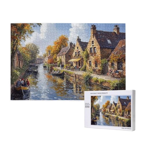 Puzzle Venedig,Puzzle 4000 Teile Landschaft Holzpuzzle Erwachsene mit Geschenkbox,Schwieriges,Unterhaltsames,Herausforderndes,Geeignet für Anfänger ab 14 Jahren,Geschenke für Männer/Frauen M-768 von Yeogcohe