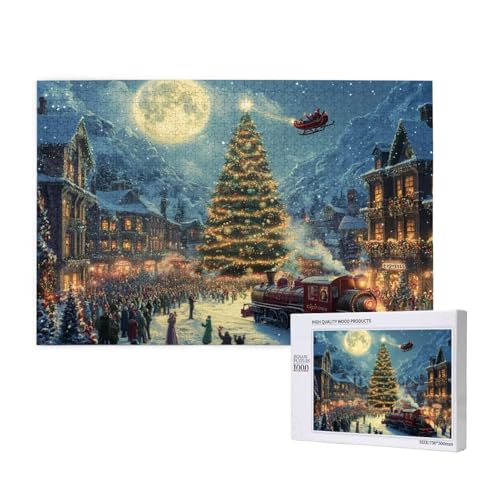 Puzzle Weihnachten,Puzzle 1000 Teile Baum Holzpuzzle Erwachsene mit Geschenkbox,Schwieriges,Unterhaltsames,Herausforderndes,Geeignet für Anfänger ab 14 Jahren,Geschenke für Männer/Frauen M-1050 Puzzle Weihnachten,Puzzle 1000 Teile Baum Holzpuzzle Erwachsene mit Geschenkbox,Schwieriges,Unterhaltsames,Herausforderndes,Geeignet für Anfänger ab 14 Jahren,Geschenke für Männer/Frauen M-1050 von Yeogcohe