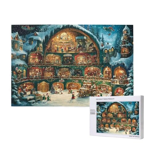 Puzzle Weihnachten,Puzzle 1000 Teile Landschaft Holzpuzzle Erwachsene mit Geschenkbox,Schwieriges,Unterhaltsames,Herausforderndes,Geeignet für Anfänger ab 14 Jahren,Geschenke für Männer/Frauen M-233 Puzzle Weihnachten,Puzzle 1000 Teile Landschaft Holzpuzzle Erwachsene mit Geschenkbox,Schwieriges,Unterhaltsames,Herausforderndes,Geeignet für Anfänger ab 14 Jahren,Geschenke für Männer/Frauen M-233 von Yeogcohe