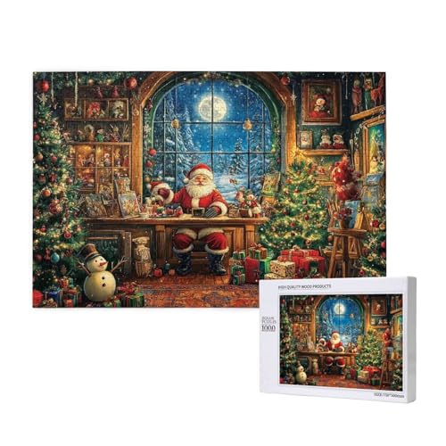 Puzzle Weihnachten,Puzzle 1000 Teile Winter Holzpuzzle Erwachsene mit Geschenkbox,Schwieriges,Unterhaltsames,Herausforderndes,Geeignet für Anfänger ab 14 Jahren,Geschenke für Männer/Frauen M-142 Puzzle Weihnachten,Puzzle 1000 Teile Winter Holzpuzzle Erwachsene mit Geschenkbox,Schwieriges,Unterhaltsames,Herausforderndes,Geeignet für Anfänger ab 14 Jahren,Geschenke für Männer/Frauen M-142 von Yeogcohe