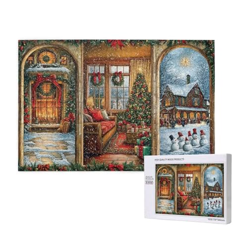 Puzzle Weihnachten,Puzzle 2000 Teile Landschaft Holzpuzzle Erwachsene mit Geschenkbox,Schwieriges,Unterhaltsames,Herausforderndes,Geeignet für Anfänger ab 14 Jahren,Geschenke für Männer/Frauen M-256 Puzzle Weihnachten,Puzzle 2000 Teile Landschaft Holzpuzzle Erwachsene mit Geschenkbox,Schwieriges,Unterhaltsames,Herausforderndes,Geeignet für Anfänger ab 14 Jahren,Geschenke für Männer/Frauen M-256 von Yeogcohe