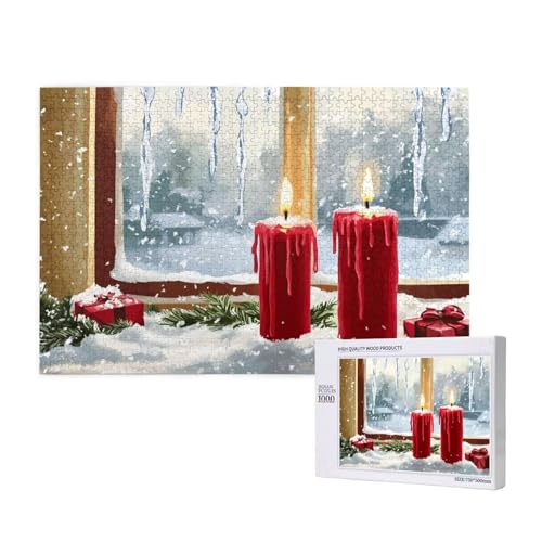 Puzzle Weihnachten,Puzzle 4000 Teile Landschaft Holzpuzzle Erwachsene mit Geschenkbox,Schwieriges,Unterhaltsames,Herausforderndes,Geeignet für Anfänger ab 14 Jahren,Geschenke für Männer/Frauen M-609 von Yeogcohe