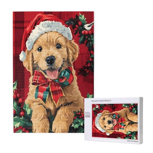 Puzzle Weihnachten,Puzzle 6000 Teile Hund Holzpuzzle Erwachsene mit Geschenkbox,Schwieriges,Unterhaltsames,Herausforderndes,Geeignet für Anfänger ab 14 Jahren,Geschenke für Männer/Frauen M-1267 von Yeogcohe