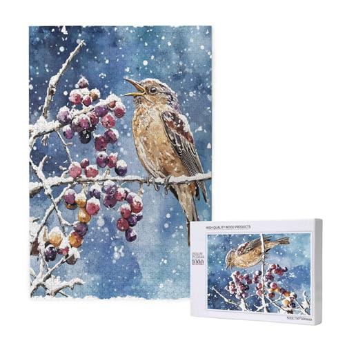 Puzzle Weihnachten,Puzzle 6000 Teile Tier Holzpuzzle Erwachsene mit Geschenkbox,Schwieriges,Unterhaltsames,Herausforderndes,Geeignet für Anfänger ab 14 Jahren,Geschenke für Männer/Frauen M-1144 von Yeogcohe