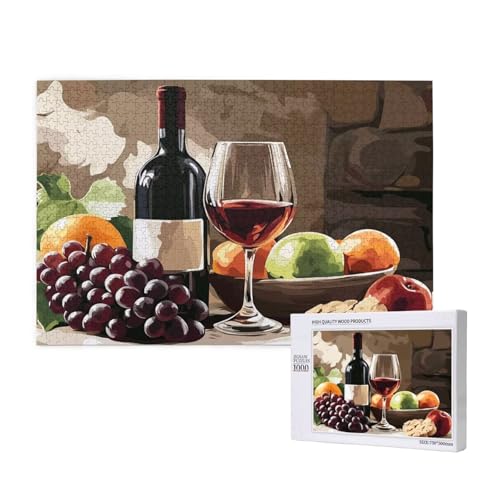 Puzzle Wein,Puzzle 2000 Teile Obst Holzpuzzle Erwachsene mit Geschenkbox und Poster,Schwieriges, Unterhaltsames, Herausforderndes, Geeignet für Anfänger ab 14 Jahren,Geschenke für Männer/Frauen M-386 Puzzle Wein,Puzzle 2000 Teile Obst Holzpuzzle Erwachsene mit Geschenkbox und Poster,Schwieriges, Unterhaltsames, Herausforderndes, Geeignet für Anfänger ab 14 Jahren,Geschenke für Männer/Frauen M-386 von Yeogcohe