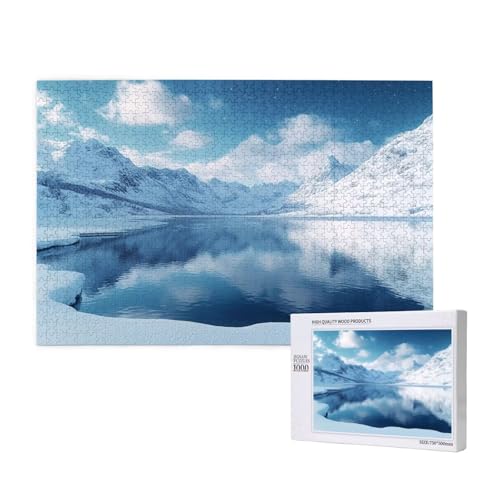 Puzzle Winter,Puzzle 6000 Teile Schneeberg Holzpuzzle Erwachsene mit Geschenkbox,Schwieriges,Unterhaltsames,Herausforderndes,Geeignet für Anfänger ab 14 Jahren,Geschenke für Männer/Frauen M-956 von Yeogcohe