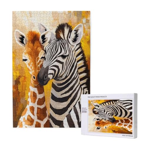 Puzzle Zebra,Puzzle 2000 Teile Tier Holzpuzzle Erwachsene mit Geschenkbox und Poster,Schwieriges,Unterhaltsames,Herausforderndes,Geeignet für Anfänger ab 14 Jahren,Geschenke für Männer/Frauen M-1917 von Yeogcohe
