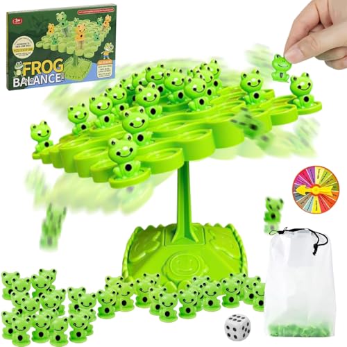 Yeopopshop Frösch-Balance-Spielzeug, Balance Brettspiel, ausgewogenes Baum-Brettspiel für zwei Spieler, Lernspielzeug, Frosch-Balancebaum, Geschenk für Kinder u von Yeopopshop