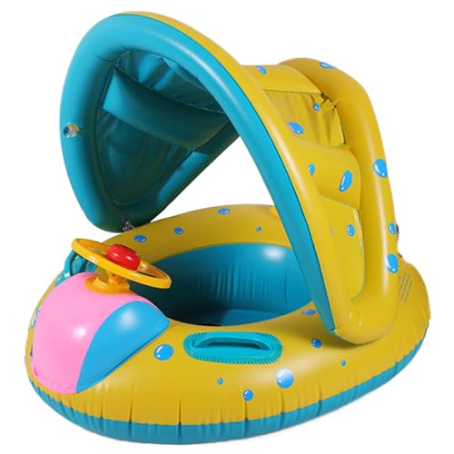 Babypool Schwimmer, aufblasbare Kinderpool schwimmt, aufblasbares Auto -Form -Baby -Schwimmer mit Baldachin, Kinderschwimmen Babypool Schwimmer, aufblasbare Kinderpool schwimmt, aufblasbares Auto -Form -Baby -Schwimmer mit Baldachin, Kinderschwimmen von Yeory