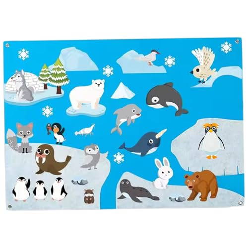 Filz Story Board Arctic-Thema 41x20 Filz Board für Kleinkinder mit telefonisch pädagogischen fantasievollen Cartoon für Zuhause, Vorschule, Kleinkindaktivitäten, Story Boards für Kleinkinder Filz Story Board Arctic-Thema 41x20 Filz Board für Kleinkinder mit telefonisch pädagogischen fantasievollen Cartoon für Zuhause, Vorschule, Kleinkindaktivitäten, Story Boards für Kleinkinder von Yeory