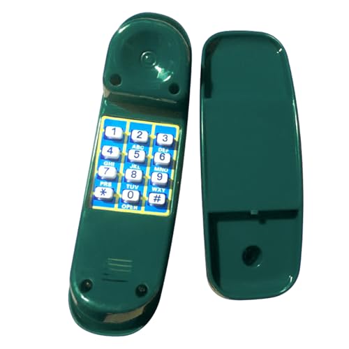 Kindertelefon, 8, 5-Zoll-Simulation Spielzeugtelefon mit Basis- und digitalen Tasten, Safe Smooth & Educational Playhouse Accessoires Grün, Spielzeugtelefone für Kleinkinder 1-3 Kindertelefon, 8, 5-Zoll-Simulation Spielzeugtelefon mit Basis- und digitalen Tasten, Safe Smooth & Educational Playhouse Accessoires Grün, Spielzeugtelefone für Kleinkinder 1-3 von Yeory