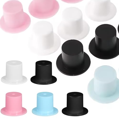 Mini -Hüte für Handwerk, 100pcs Plastik Mini Top Hut Cupcake Topper, DIY Tiny Hats Cupcake Toppers für Geburtstagsfeier, Hochzeit, Familienversammlung, Top für Handwerks Mini -Hüte für Handwerk, 100pcs Plastik Mini Top Hut Cupcake Topper, DIY Tiny Hats Cupcake Toppers für Geburtstagsfeier, Hochzeit, Familienversammlung, Top für Handwerks von Yeory