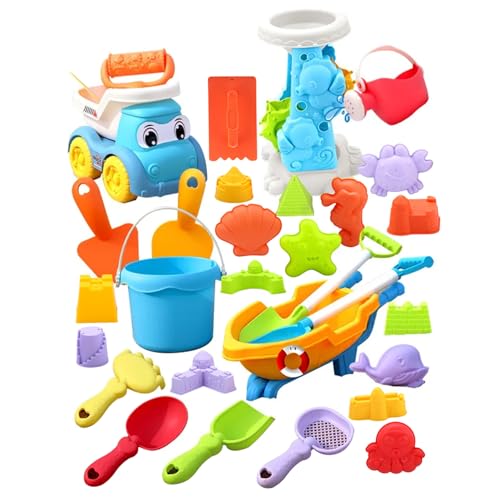 Yeory 1 Set Strandspielzeug (30 Prozent), EIN Kleinkindfreundlicher Strand-Sandspielzeug umfasst Schaufelformen und mehr, Sandcastle Building Kit, Sand von Yeory