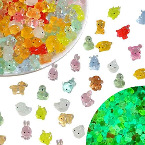 Yeory 100 Stcs Luminous Mini Harztiere Nette Cartoon 3D DIY Glühen im dunklen Mini -Harz -Tiere Masse für Miniaturfee Gartenzubehör Mikrolandschaft, gemischter Stil zufällig Yeory 100 Stcs Luminous Mini Harztiere Nette Cartoon 3D DIY Glühen im dunklen Mini -Harz -Tiere Masse für Miniaturfee Gartenzubehör Mikrolandschaft, gemischter Stil zufällig von Yeory