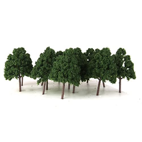 Yeory 25pcs 1: 150 künstliche Baummodelle Mini -Baum Miniatur -Pflanzenarchitektur Landschaft Landschaft Dekor Dunkelgrün, Mini Yeory 25pcs 1: 150 künstliche Baummodelle Mini -Baum Miniatur -Pflanzenarchitektur Landschaft Landschaft Dekor Dunkelgrün, Mini von Yeory