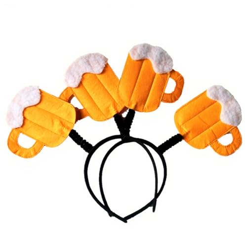 Yeory 2pcs Bierhut Haar Reifen, gelbe Bier-Tasse Kopfband für Feierlichkeiten mit deutschem Thema und Festivals Kostümzubehör, Helm Trinkhut Yeory 2pcs Bierhut Haar Reifen, gelbe Bier-Tasse Kopfband für Feierlichkeiten mit deutschem Thema und Festivals Kostümzubehör, Helm Trinkhut von Yeory