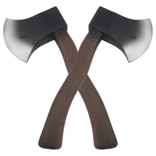 Yeory 2pcs gefälschte Achsen 11x4.9 Realistische Schaum Axt Hatchet Halloween Kostüme für Halloween -Kostümparty, Spielzeug Axt von Yeory