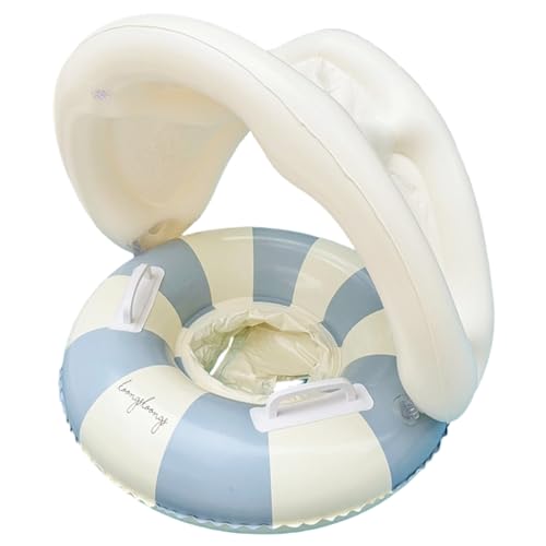 Yeory Baby Float mit Baldachin, aufblasbar, weich bequem Dicker, sicheres Babyschwimmen mit abnehmbarem Baldachin & Griff, blau, Pool, Pool Yeory Baby Float mit Baldachin, aufblasbar, weich bequem Dicker, sicheres Babyschwimmen mit abnehmbarem Baldachin & Griff, blau, Pool, Pool von Yeory