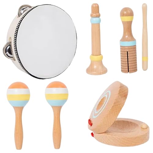 Yeory Baby -Musikinstrumente 6PCs/Set Educational Hölzerner Kleinkind -Musikinstrumente, Musikspielzeug für Kinder, Babyinstrumente Yeory Baby -Musikinstrumente 6PCs/Set Educational Hölzerner Kleinkind -Musikinstrumente, Musikspielzeug für Kinder, Babyinstrumente von Yeory