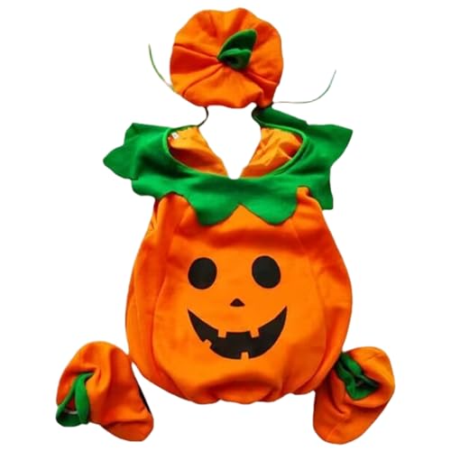 Yeory Babykürbiskostüm weiche Kürbis -Kleinkind Halloween Kostüm mit Hut und Schuhen für Cosplay, 80 cm Kleinkinder Yeory Babykürbiskostüm weiche Kürbis -Kleinkind Halloween Kostüm mit Hut und Schuhen für Cosplay, 80 cm Kleinkinder von Yeory