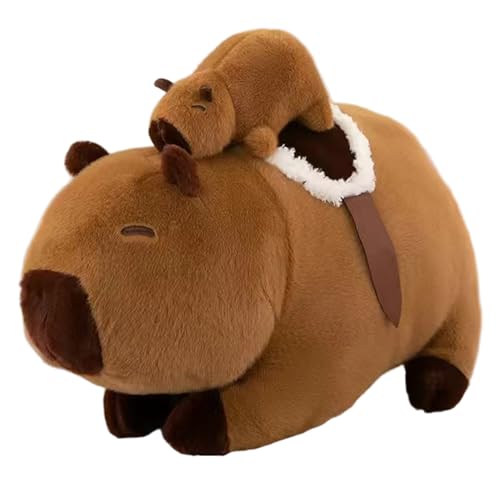 Yeory Capybara Stoffed Animal Soft 17, 7, süße Mama Capybara Plüschspielzeug mit Baby auf Rücken für Jungen Mädchen Weihnachtsgeburtstagsfeier, Spielzeug, Spielzeug Yeory Capybara Stoffed Animal Soft 17, 7, süße Mama Capybara Plüschspielzeug mit Baby auf Rücken für Jungen Mädchen Weihnachtsgeburtstagsfeier, Spielzeug, Spielzeug von Yeory