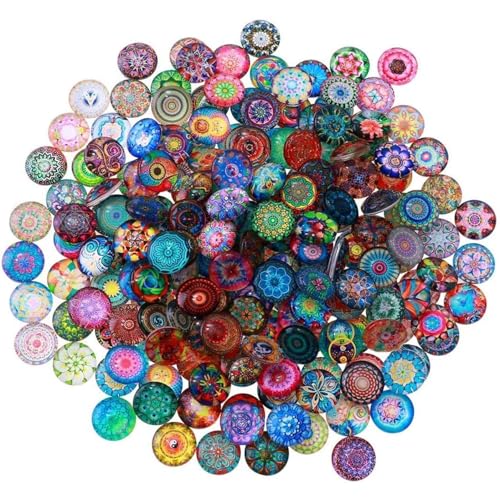 Yeory DIY -Mosaikfliesen für Handwerk, 200 -pcs -Mosaikfliesen für Handwerk, 0, 55 Zoll gemischtes Glas, Kits für Erwachsene von Yeory