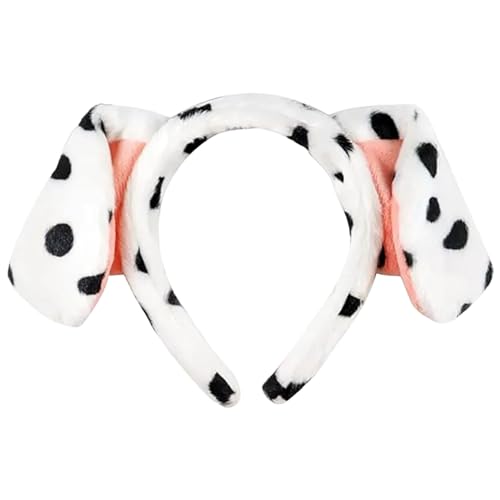 Yeory Dalmatiner Ohren Stirnband, Flauschige Dalmatin -Stirnband, Welpenohren, elastisches Hundefuße für Erwachsene Kinder, dalmatinisches Stirnband Yeory Dalmatiner Ohren Stirnband, Flauschige Dalmatin -Stirnband, Welpenohren, elastisches Hundefuße für Erwachsene Kinder, dalmatinisches Stirnband von Yeory