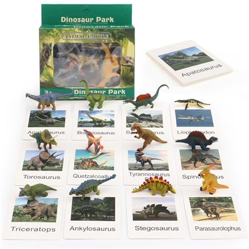 Yeory Dinosaurierspielzeug für Kinder 3-5, 12 Prozent Kinder Dinosaurierspielzeug mit Lernkarten, pädagogisch Yeory Dinosaurierspielzeug für Kinder 3-5, 12 Prozent Kinder Dinosaurierspielzeug mit Lernkarten, pädagogisch von Yeory