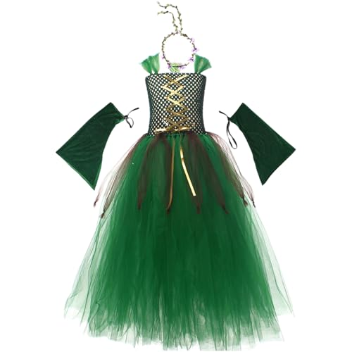 Yeory Feenkostüm für Mädchen, elegante mysteriöse modische grüne Halloween -Kostüme, langes Feen -Cosplay -Abendkleid, M, Kostüm für Mädchen Yeory Feenkostüm für Mädchen, elegante mysteriöse modische grüne Halloween -Kostüme, langes Feen -Cosplay -Abendkleid, M, Kostüm für Mädchen von Yeory
