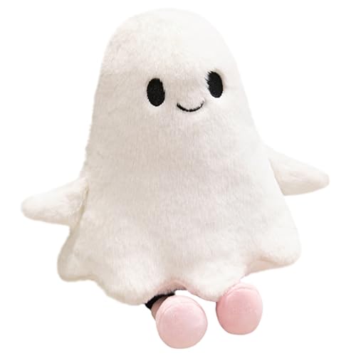 Yeory Ghost Plüsch 12 Zoll süßes weiches Halloween Plüsch Lächeln Ghost Stofftier mit Hand und Bein werfen Kissen für Kinder Erwachsene, Spielzeug von Yeory
