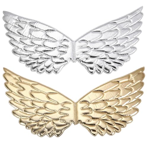 Yeory Gold Angel Wing, 2PCS Silber- und Goldflügel, Kinderpartyflügel mit elastischem Riemen, Feenkostüm für Performance -Prop -Geburtstagsfeier, Kinderpartyflügel Yeory Gold Angel Wing, 2PCS Silber- und Goldflügel, Kinderpartyflügel mit elastischem Riemen, Feenkostüm für Performance -Prop -Geburtstagsfeier, Kinderpartyflügel von Yeory