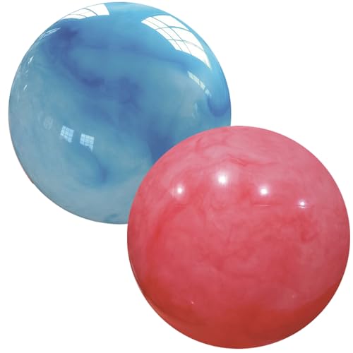 Yeory Hüpfbälle für Kinder, 2 PCS große Hüpfbällchen, 8, 7 Zoll aufblasbare Gummiball, Spielplatzball für Kinder von Yeory