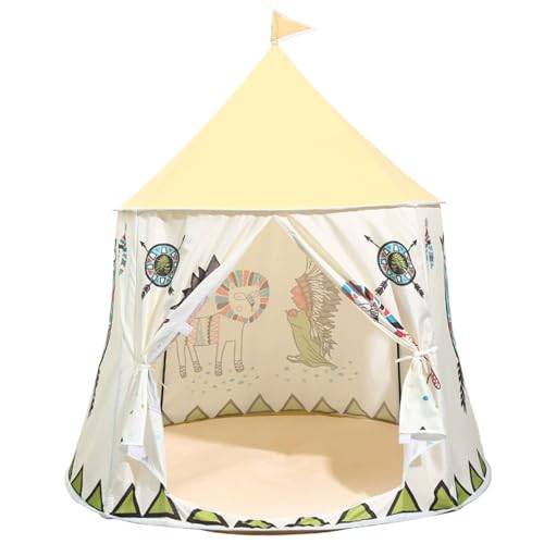Yeory Kinderzelt Innenräume, 45, 7 x 48, 4 Zoll Kinder Spielen Zelt mit weichem Kissen, abnehmbar Faltbare Kinder -Tipi mit Aufbewahrungstasche, Spielen Yeory Kinderzelt Innenräume, 45, 7 x 48, 4 Zoll Kinder Spielen Zelt mit weichem Kissen, abnehmbar Faltbare Kinder -Tipi mit Aufbewahrungstasche, Spielen von Yeory
