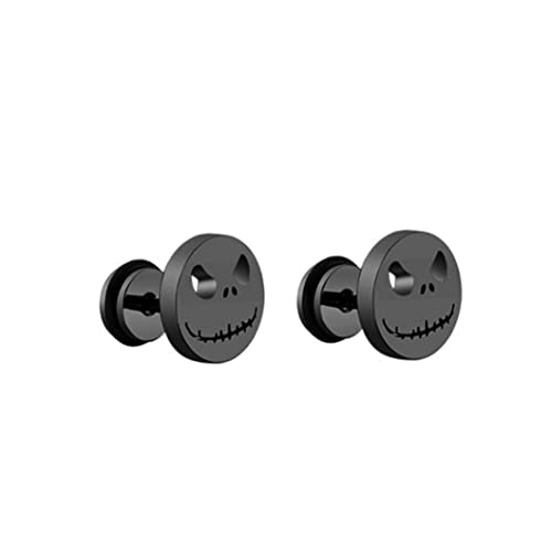 Yeory Kürbiskopf Round Ohrringe Titanstahl Round Kuchen Ohrringe Edelstahl Halloween für Frauen Halloween Dekoration Schwarz 1 Paar, Titanium Kürbiskopf Yeory Kürbiskopf Round Ohrringe Titanstahl Round Kuchen Ohrringe Edelstahl Halloween für Frauen Halloween Dekoration Schwarz 1 Paar, Titanium Kürbiskopf von Yeory