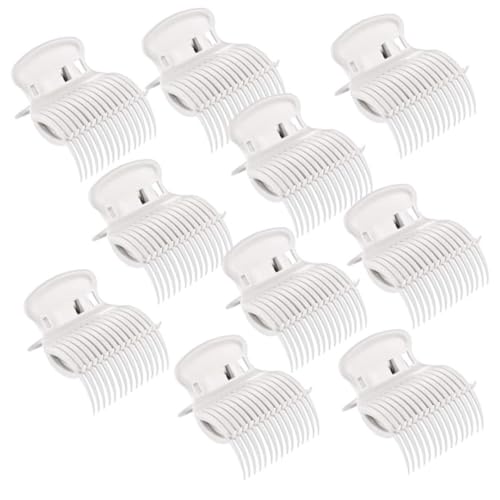 Yeory Lockenwickler-Clips, 10 Stück Heißwickler-Clips, Lockenwickler-Klauenclips, Ersatz- für Frauen, Weiß Yeory Lockenwickler-Clips, 10 Stück Heißwickler-Clips, Lockenwickler-Klauenclips, Ersatz- für Frauen, Weiß von Yeory